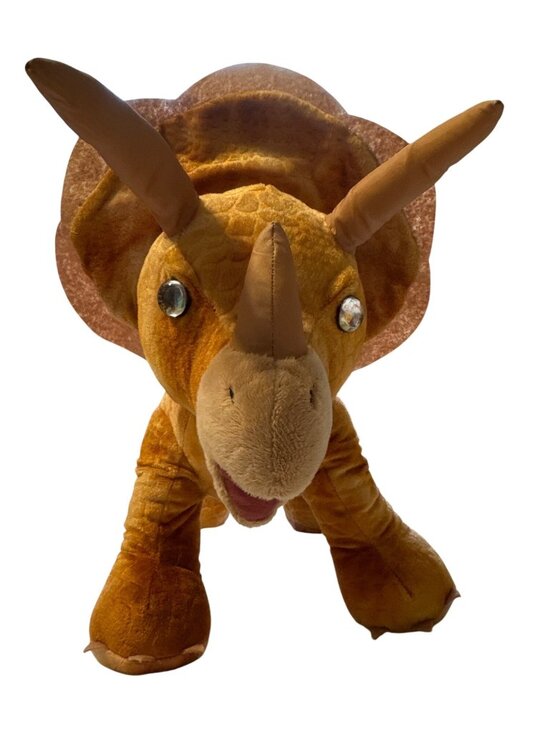 Build-A-Bear Workshop Other - Build-A-Bear Triceratops Dinosaur Plush Toy In Brown With Scaled Detailing & Sof